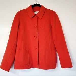 Charles Nolan New York Orange Red Blazer/Jacket